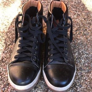 Men’s Leather High Top Sneakers